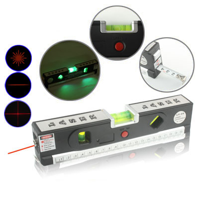 Laser Level with Tape Measure Pro 4 (100cm) / Level Bubbles with LED Light, LV-04 - Click Image to Close